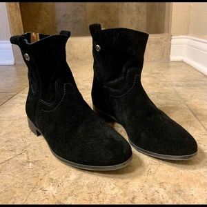 FRYE Sarah Shortie black pull on ankle boots sz 6.5